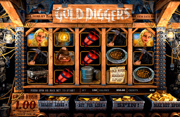 Игровой автомат Gold Diggers — для искателей сокровищ Vulkan Vip