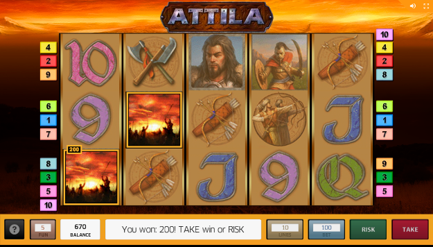 Игровой автомат Attila - сокровища великого завоевателя для игроков казино Вулкан
