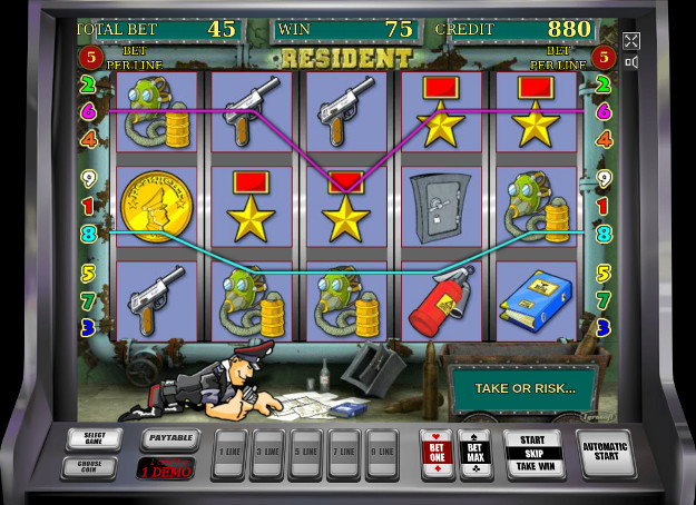 Игровой автомат Resident - в казино Вулкан сорви джекпот